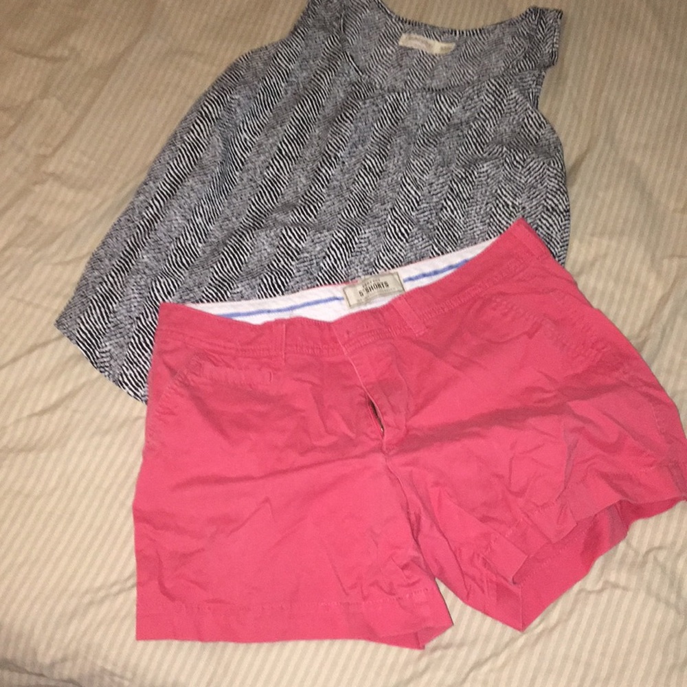 Cute tank and pink shorts